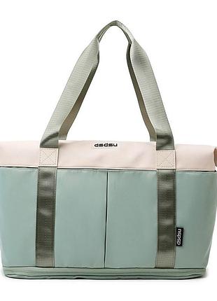 Спортивна сумка портативна жіноча водонепроникна дорожня сумка для сухого та вологого поділу