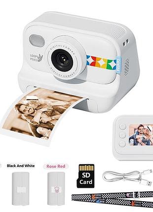 Дитячий фотоапарат миттєвого друку s9 white
