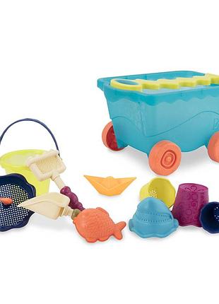 Набор для гри с песким и водой - тележка море