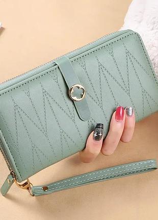Жіночий гаманець зелений шкіряний balina | 7901-2
