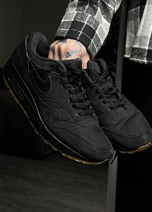 Мужские кроссовки nike airmax 1 черные 27см