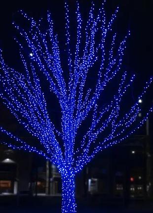 Гірлянда нитка вулична 30 (м) 300 led чорний провід синій cf300l30mbbl