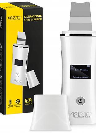Ультразвуковой скрабер для кожи лица 4fizjo 5 режимов, беспроводной white (p-5905973407618)