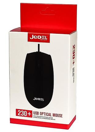 Миша jedel 230+ black usb