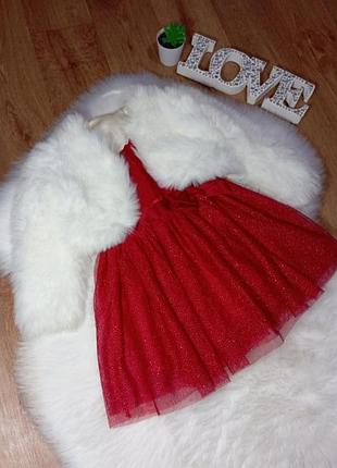 Белая праздничная шубка-болеро на 2-3 года