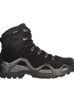 Ботинки военные демисезонные lowa z-6s gtx c с мембраной gore-tex черные 41.5