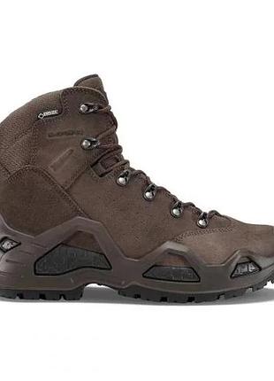 Ботинки военные демисезонные lowa z-6s gtx c с мембраной gore-tex темно-коричневые 44.5