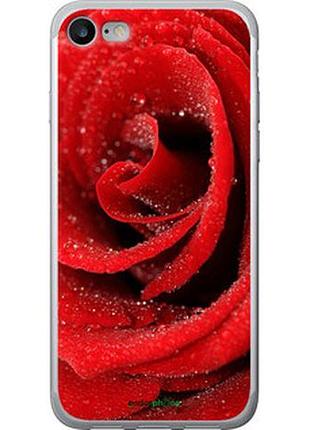 Чехол на iphone 8 красная роза "529u-1031-7673"