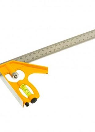 Угольник столяра mastertool 300мм x 90° x 45° (30-3510)