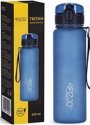 Пляшка для води спортивна 4fizjo 650 мл blue (p-5905973403740) лучшая цена с быстрой доставкой по украине найкраща ціна з швидкою