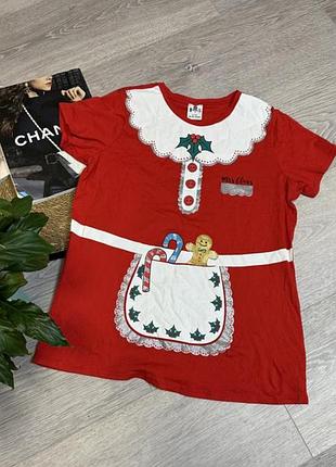 Футболка різдвяна футболка місіс санта