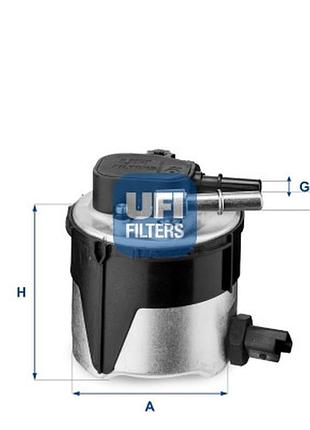 Фильтр топливный ford focus ii turnier (da_, ffs, ds) 1.6 tdci 2004.07 - 2012.09 ufi 55.170.00