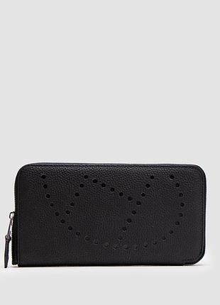 💵 hermes evelyne long chevre leather long bill wallet black 20 х 11 х 2 см