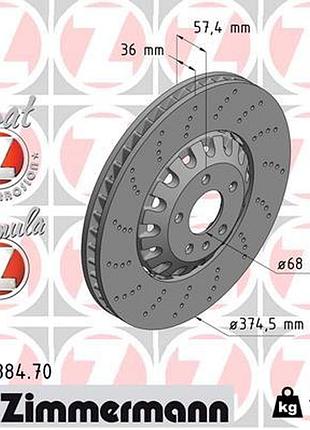 Диск гальмівний передн formula z audi a5 (f53, f5p) 2.9 2016.06- zi 100.3384.70