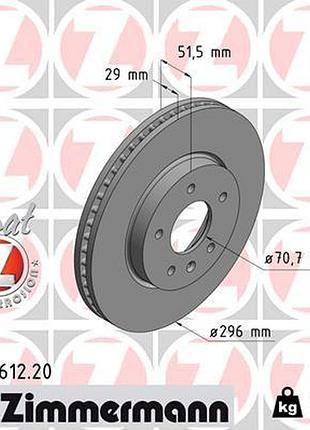 Диск гальмівний передн chevrolet captiva (c100, c140) 2.4 2006.06- zi 430.2612.20