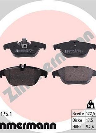 Колодки тормозные дисковые задн mb c-class t-model (s204) 2.2 2007.08-2014.08 zi 24253.175.1