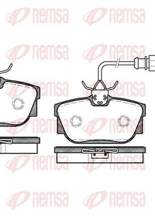 Колодки тормозные дисковые задн vw transporter t4 фургон (70a, 70h, 7da, 7dh) 1.9 1990.07-2003.04 rs 0767.01