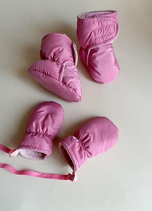 Пінетки-чобітки + рукавичик (зима)