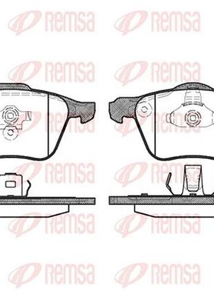 Колодки тормозные дисковые передн volvo v50 (545) 1.6 2003.12-2012.12 rs 1070.00