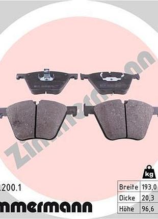 Колодки тормозные дисковые передн bmw x5 (e70) 3.0 2006.02-2013.07 zi 24436.200.1