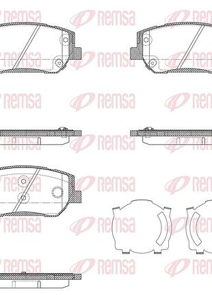 Колодки тормозные дисковые (комплект 4 шт) kia optima (jf) 2.0 2015.09- rs 1910.02