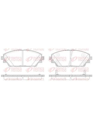 Колодки тормозные дисковые передн mazda 3 ліфтбек (bm_, bn_) 2.0 2013.09-2019.12 rs 1569.02