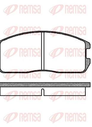 Колодки тормозные дисковые mitsubishi colt ii (c1_a) 1.3 1982.10-1988.04 rs 0175.00
