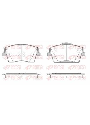 Колодки гальмівні дискові передн volvo xc40 (536) 2.0 2017.10- rs 1823.00