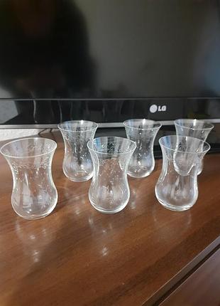 Стаканы турция с напылением хрусталя