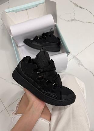 Lanvin curb sneakers black более дути арт 18002