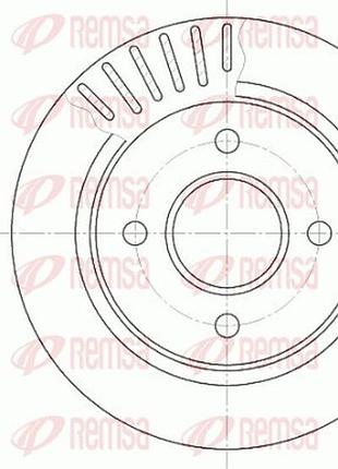 Диск тормозной задн ford scorpio ii (gfr, ggr) 2.0 1994.10-1998.08 rs 6160.10