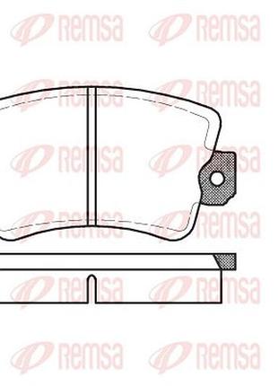Колодки тормозные дисковые передн renault trafic фургон (t_, p_, v_) 2.1 1989.03-2002.10 rs 0061.02