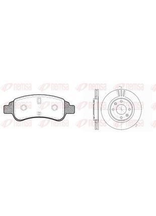 Комплект: 2 диска+ 4 колодки тормозных к-т колодок 0840.30 + 2 диска 6603.10 передн citroen berlingo 1.4-2.0 9