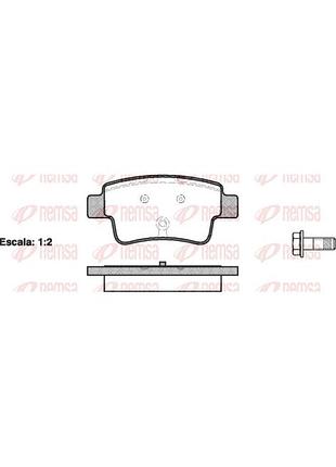 Колодки тормозные дисковые задн fiat grande punto (199_) 1.4 2005.06- rs 1198.00