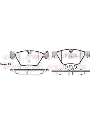 Колодки тормозные дисковые передн bmw 3 touring (e91) 2.0 2004.12-2012.12 rs 1052.10