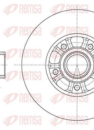 Диск тормозной задн с подш opel vivaro b фургон (x82) 1.6 2014.06-2020.11 rs 61626.20