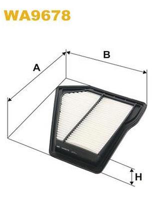 Фільтр повітряний honda cr-v iii (re_) 2.2 i-dtec 4wd (re6) 2006.06 - wx wa9678