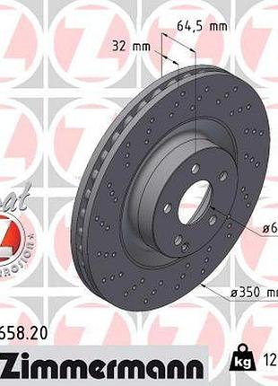 Диск тормозной передн mb s-class (w221) 5.5 2005.09-2013.12 zi 400.3658.20