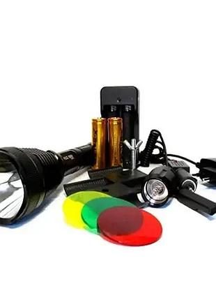 Тактический фонарик bl q3888 -t6 3 18650 battery police