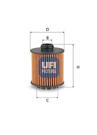 Фильтр масляный ds automobiles ufi 25.288.00