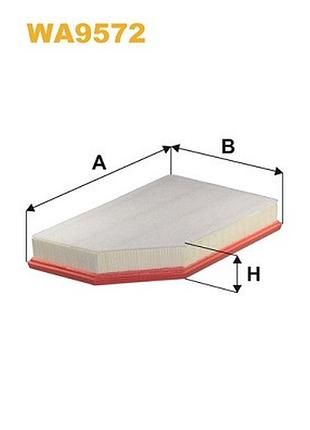 Фильтр воздушный volvo xc60 i джип (156) d5 awd 2008.05 - 2017.12 wx wa9572