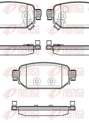 Колодки тормозные дисковые задн mazda 3 ліфтбек (bm_, bn_) 2.0 2013.09-2019.05 rs 1731.02