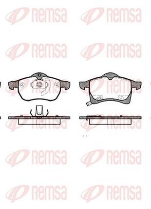 Колодки тормозные дисковые передн opel zafira a мінівен (t98) 1.8 1999.04-2005.06 rs 0683.02