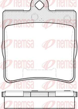Колодки тормозные дисковые задн mb c-class купе (cl203) 2.0 2001.03-2011.06 rs 0678.10