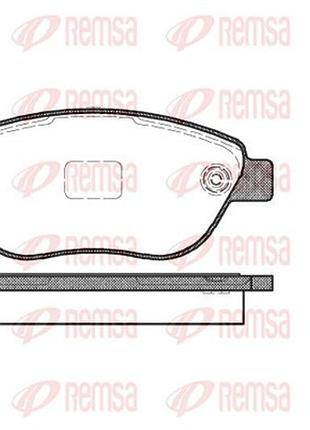 Колодки тормозные дисковые передн fiat doblo фургон/мінівен (223_) 1.4 2000.11- rs 0859.10