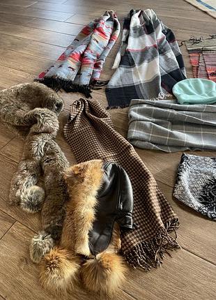 Шарфи та головні убори, шапка ушанка з лисиці