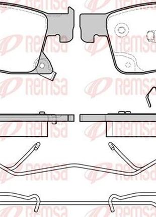 Колодки тормозные дисковые передн opel astra k sports tourer (b16) 1.6 2015.11-2022.12 rs 1679.02