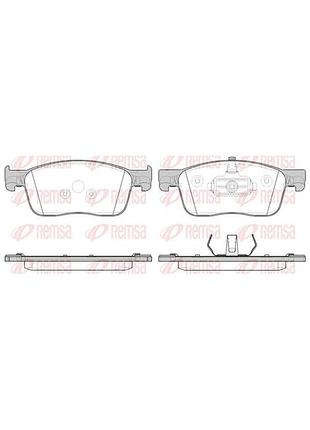 Колодки тормозные дисковые передн peugeot expert фургон (v_) 1.6 2016.04- rs 1719.00