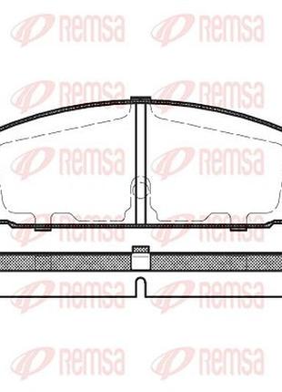 Колодки тормозные дисковые задн mazda 6 ліфтбек (gg) 2.0 2002.06-2008.12 rs 0179.30