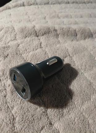 Автомобильное зарядное устройство (прикуриватель) с 2 usb-портами